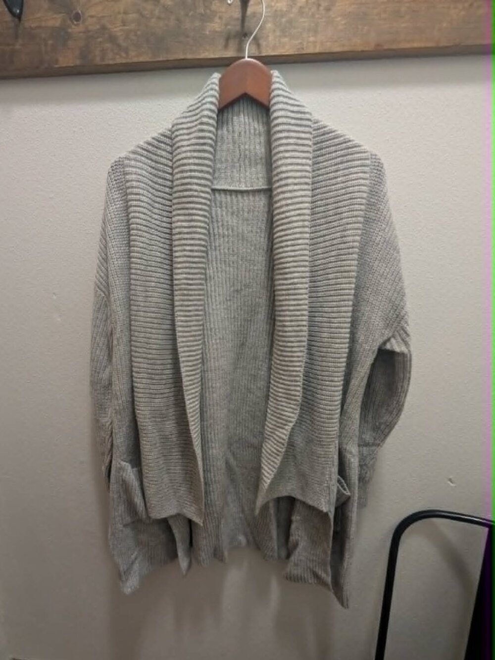 *3/$25* Women's Gray Open Front Drapey Cardigan Sweater - XL